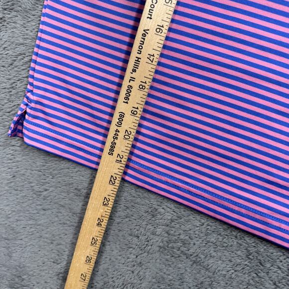 Vineyard Vines Women's Short Sleeve Performance Golf Polo Pink Blue Small - Picture 5 of 5